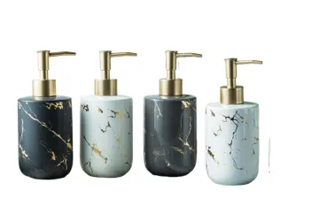 Luxury Marble Pattern Ceramic Soap Dispenser