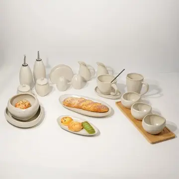 China Factory Jiashun Ceramic Dinnerware Set Stoneware Plates and Bowls Set For Restaurant