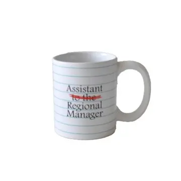 "The Office" Inspired "Assistant to the Regional Manager" Lined Paper Ceramic Mug