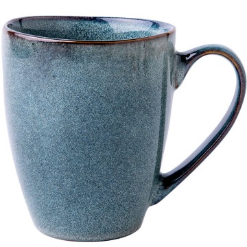Retro Blue Shiny Gradient Glaze Ceramic Mug