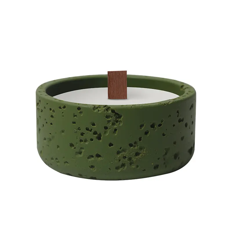 Multicolor Speckled Texture Cement Aromatherapy Candle Cup