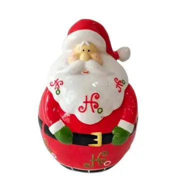Christmas Round Santa Claus - Shaped Dolomite Storage Ornament