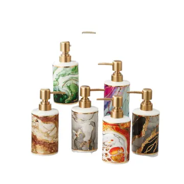 Luxury Marble Pattern Ceramic Soap Dispenser