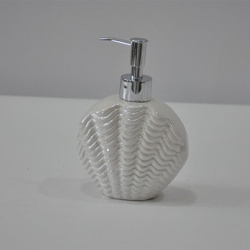 Bathroom Accessory Set 3 Pieces for Home Bathroom Hotel Ceramic Bath Set White Seashell
