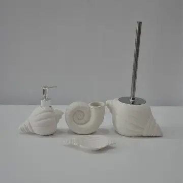 Home Decorative Modern Design 4pcs Ceramic Bathroom Set Hot Sale Style Soap Dish