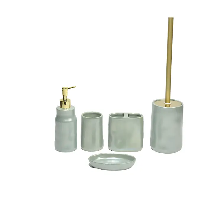 Forest Green Ceramic Bathroom Set