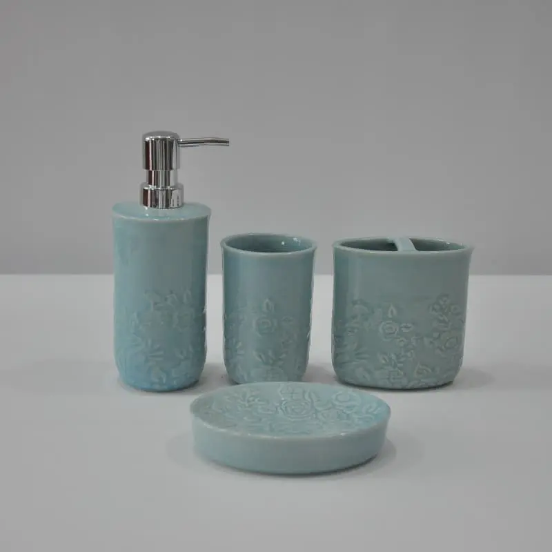Spring series relief bathroom four piece set