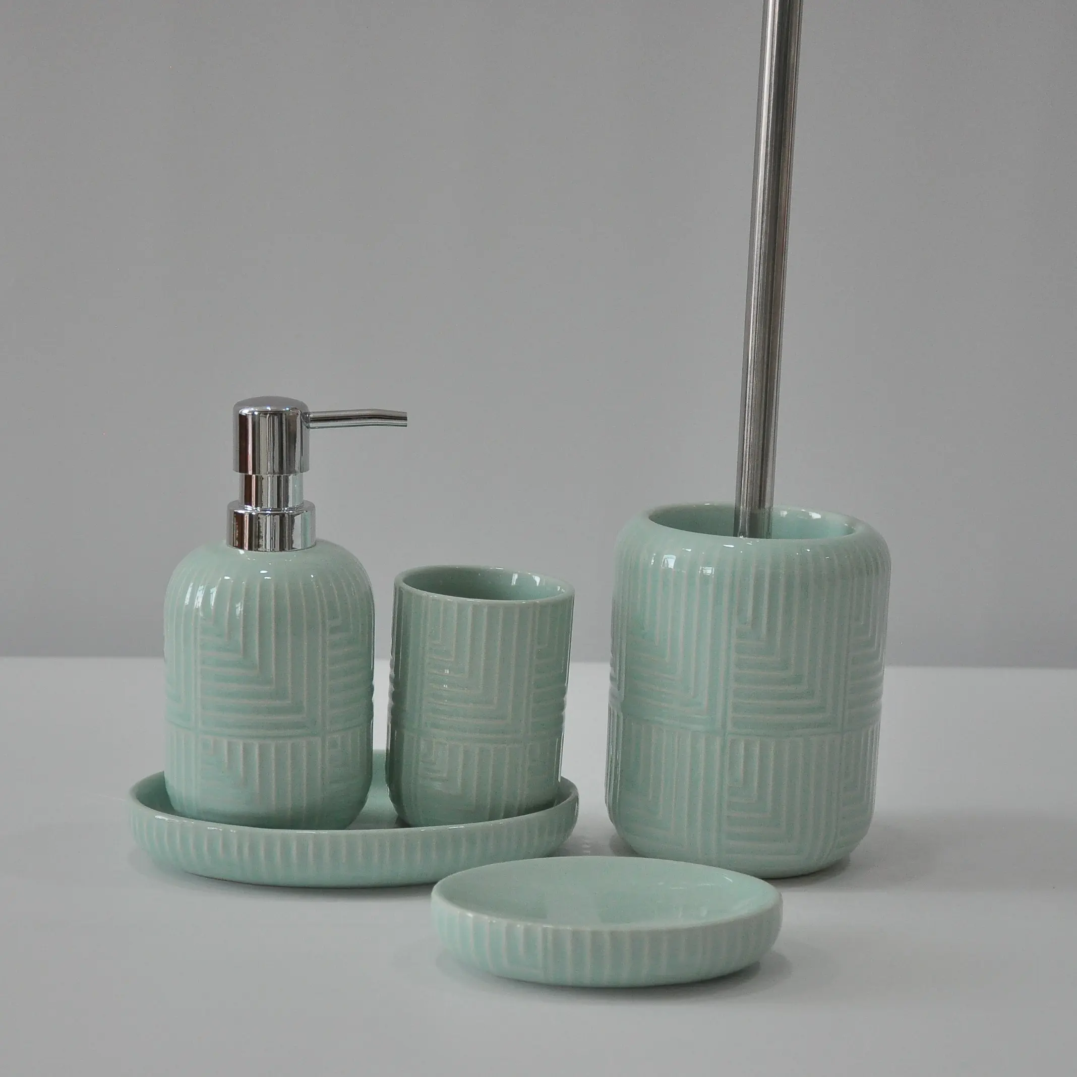 Ceramic Accessories Creative Matte Hotel Home Ceramic Bathroom Quality Bathroom Accessory