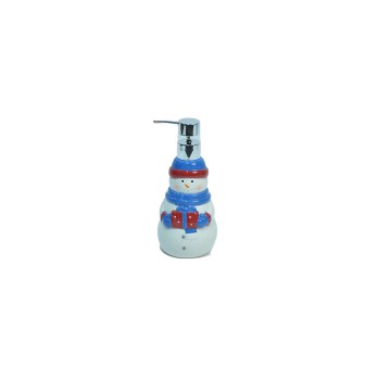 Snowman-Shaped Ceramic Lotion Bottle