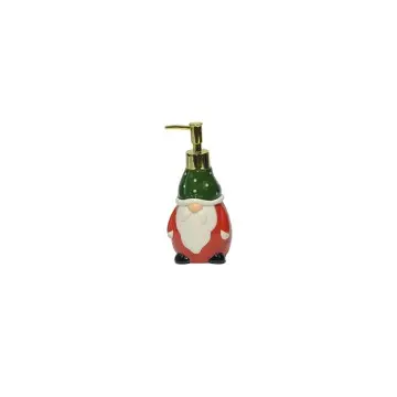 Festive Ceramic Lotion Dispenser - Christmas Tree & Snowflake Design | Handcrafted Holiday Decor