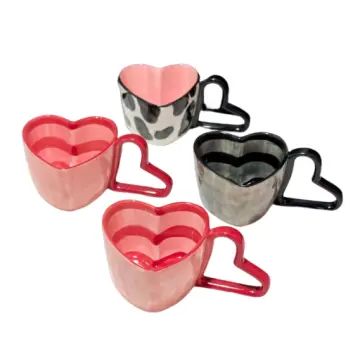 Creative Heart - Shaped Multicolor Ceramic Mug