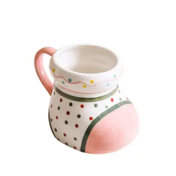 Hand-Painted Polka Dot Playful Ceramic Mug