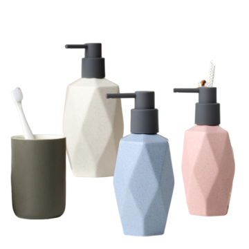 Geometric Diamond Macaron Color Ceramic Soap Dispenser