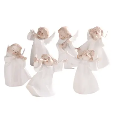 European-Style Holy Musician Angel Ceramic Figurine
