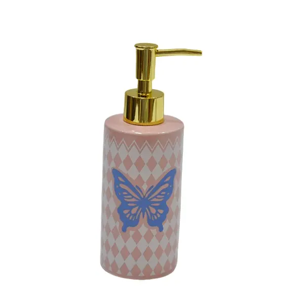Pink Lotion Dispenser Bottle