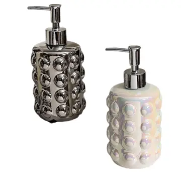 Luxury 3D Bubble Texture Ceramic Soap Dispenser