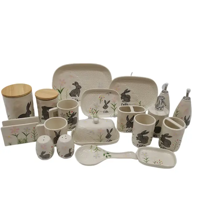 Easter Holiday Stoneware Tableware Set